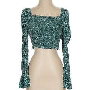 Blue Rain Long sleeve ruffle sleeve top